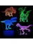 3D Futbol Gece Lambası, 4 Desen 3D Hologram Illus Dinozor (Yurt Dışından) 1