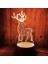 3D Akrilik LED Gece Lambası - Dekorasyon USB Şanslı Kedi (Yurt Dışından) 4