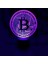 3D Bitcoin Burcu Gece Lambası Uzaktan Kumanda Gücü T (Yurt Dışından) 1