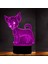 3D Chihuahua Köpek Hayvan Gece Lambası Köpek Yavrusu Masa La (Yurt Dışından) 2
