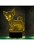 3D Chihuahua Köpek Hayvan Gece Lambası Köpek Yavrusu Masa La (Yurt Dışından) 4
