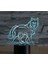 3D Kurt Köpeği Hayvan Gece Lambası Illus (Yurt Dışından) 2