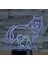 3D Kurt Köpeği Hayvan Gece Lambası Illus (Yurt Dışından) 3