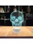 Spor 3D LED Masa Lambası, Golf Oyuncusu Merhaba 8" x 10" Beyaz Taban Gotik Temalı Kafa Cadılar Bayramı (Yurt Dışından) 3