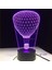 3D LED Illüzyon Lamba, Gece Lambası 16 Renk Dimmab (Yurt Dışından) 3