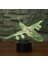3D Soyut Uçak Uçak Airbus Gece Lambası Touc (Yurt Dışından) 4