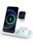 3 In 1 Kablosuz Şarj Standı Pedi iPhone 14 13 12 11 x Apple Watch 8 7 Katlanabilir 15W Telefon Hızlı Şarj Istasyonu (Yurt Dışından) 1