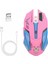 Oyun Faresi, 7 Renk Arkadan Aydınlatmalı Optik Oyun Faresi Ergonomik USB Kablolu, 2400 Dpı ve 6 Düğmeli Bilgisayar/win/mac/linux/andriod/ios Için Nano Alıcı ile 4 Çekim, Pembe. (Yurt Dışından) 1