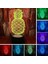 Ananas 3D LED Optik Illüzyon Yatak Odası Dekorasyonu (Yurt Dışından) 1