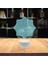 Müzik 3D LED Masa Lambası, Caz Trompet I 8 "x 10" Beyaz Taban Girdap Yıldız Benzeri Şekil Çiçek Optik Sanat (Yurt Dışından) 3