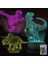 3D Dinozor LED Gece Lambası - 3 Desenle Gel (Yurt Dışından) 1