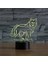 3D Wolf Gece Lambası Illüzyon Lambası 7 Renk Değişimi L (Yurt Dışından) 1