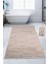 Nova Krem 80X150 cm Büyük Ebat Banyo Paspası Spor Saçaklı Kaymaz Peluş Püsküllü Banyo Halısı 1