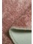 Nova Pembe Yuvarlak 120X120 cm Banyo Halısı Kaymaz Tabanlı Makinede Yıkanabilir Banyo Paspası 2