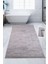 Nova Gri 100X200 Cmbüyük Ebat Banyo Paspası Spor Saçaklı Kaymaz Taban Peluş Püsküllü Banyo Halısı 1