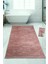 Nova Pembe 120X180 cm Büyük Ebat Banyo Paspası Kaymaz Peluş Saçaklı Püsküllü Banyo Halısı 1