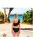 Düz Fırfırlı Tek Askılı Tek Omuzlu Bikini 3