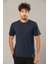 Lacivert Erkek Modal Comfort Fit Basic T-Shirt 239 1