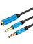Ayırıcı 0. 3.5mm 2 Mikrofon Dizüstü Mavi 2