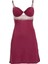 Pierre Cardin Kadın Bordo Maddy Destekli Soft Cup Taşlı Gecelik Takım EDY4396 1