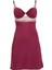 Pierre Cardin Kadın Bordo Maddy Destekli Soft Cup Taşlı Gecelik Takım EDY4396 2