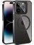 Apple Iphone 14 Pro Kılıf Magsafeli Arkası Şeffaf Kamera Korumalı Standlı Klon Kapak 1