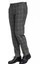 Kare Desenli Slim Fit Füme Erkek Pantolon 4