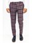 Ekose Desenli Slim Fit Koyu Mavi Erkek Pantolon 3