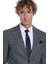 Ekose Desen Slim Fit Lacivert Erkek Ceket 2