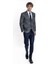 Ekose Desen Slim Fit Lacivert Erkek Ceket 4