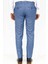 Kazayağı Desenli Indigo Mavi Erkek Pantolon 5
