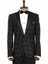 Nokta Desenli Slim Fit Siyah Erkek Smokin Ceket 2