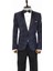 Nokta Desenli Slim Fit Lacivert Erkek Smokin Ceket 4