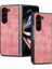 Samsung Galaxy Z Fold5 Için Deri Pc Telefon Kılıfı - Pembe (Yurt Dışından) 1