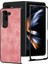 Samsung Galaxy Z Fold5 Için Deri Pc Telefon Kılıfı - Pembe (Yurt Dışından) 5