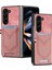 Samsung Galaxy Z Fold5 Için Deri Pc Telefon Kılıfı - Pembe (Yurt Dışından) 1
