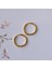 16 mm Cerrahi Çelik Gold Halka Küpe 2