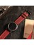 Samsung Galaxy Watch 4 5 6 / Watch 6 Classic 40MM 43MM 44MM 47MM Watch 5 Watch 5 Pro 40MM 44MM 45MM Watch 4 40MM 42MM 44MM 46MM Oval Uçlu Kırmızı Deri Kordon 20MM Deri Kayış 4
