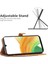 Samsung Galaxy Için M12/A12 4g Cilt Touch Hissed Hisset Pu Deri Cep Telefon Kılıf Çantası Kelebek Çiçek Deseni Baskılı Flip Cüzdan Telefon Kapağı Bilek Kayış Kırmızısı (Yurt Dışından) 4