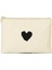 Kalp Baskılı Clutch Makyaj Çantası 1