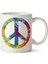 Peace Barış Sembolü 3 Porselen Kupa Bardak 1