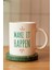 Motto Make It Happen Baskılı Seramik Kahve Çay Kupası 1