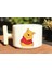 Pooh & Piglet Baskılı Sevgili Çift Çift 2'li Beyaz T Kulp Kupa Bardak 2