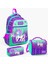 Coral High Kids Mor Su Yeşili Unicorn Desenli 3’lü Okul Çanta Seti Set 23487-MİX3 1