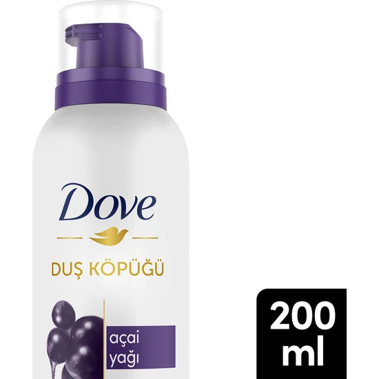 Dove Duş Köpüğü Açai Yağı Yoğun Köpük 200 Ml