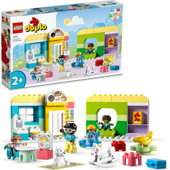 LEGO® Duplo® Kasabası Kreşte Hayat 10992 - 2 Yaş ve Üzeri Çocuklar Için 4 Adet Minifigür Içeren Eğitici Oyuncak Yapım Seti (67 Parça)