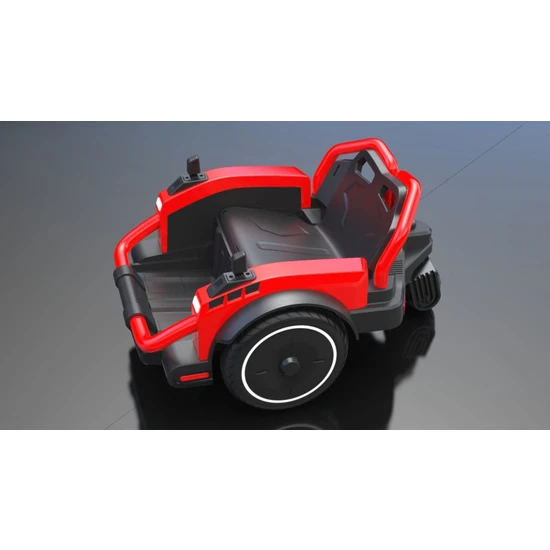 Motolüx Motolux Fırfır 360 Derece Dönen Kumandalı Bebek Çocuk Akülü Araç Kırmızı