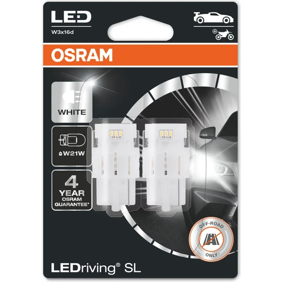 Osram T20 Dipsiz Tek Devreli Beyaz LED Ampul 12V 7505DWP (1 Takım-2 Adet)