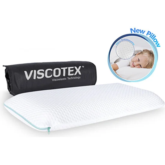 Viscotex Visco Kids Pillow 66X33X6 Cm, Beyaz