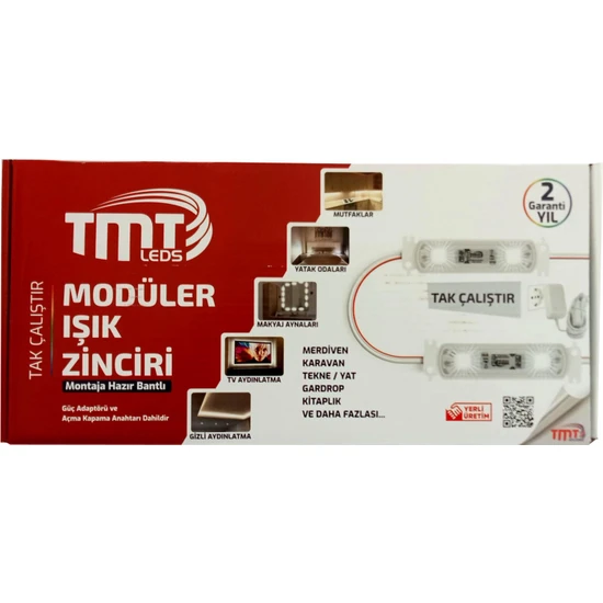 TMT 5 mt Tak Çalıştır Modüler Işık Zinciri Gizli Aydınlanma ve Dekorasyon Için LED Işık